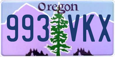 OR license plate 993VKX