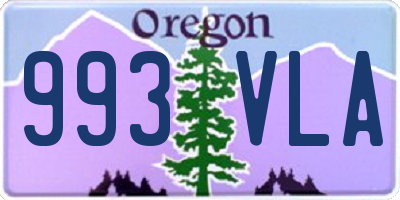 OR license plate 993VLA
