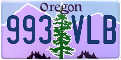 OR license plate 993VLB