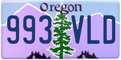 OR license plate 993VLD