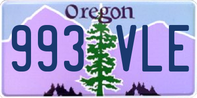 OR license plate 993VLE