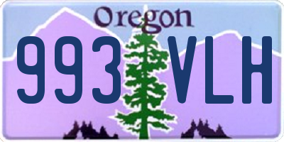 OR license plate 993VLH