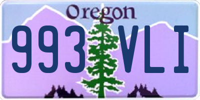 OR license plate 993VLI