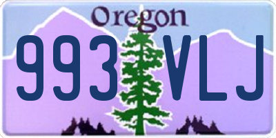 OR license plate 993VLJ