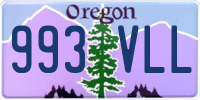 OR license plate 993VLL