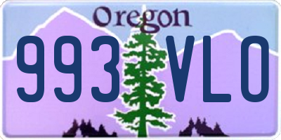 OR license plate 993VLO