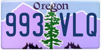 OR license plate 993VLQ