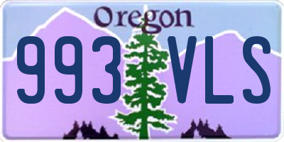 OR license plate 993VLS