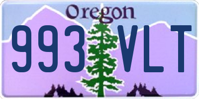 OR license plate 993VLT