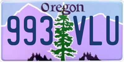 OR license plate 993VLU