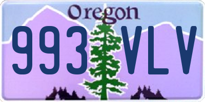 OR license plate 993VLV