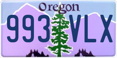 OR license plate 993VLX