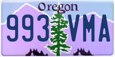 OR license plate 993VMA
