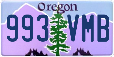 OR license plate 993VMB