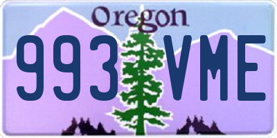 OR license plate 993VME