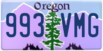 OR license plate 993VMG