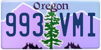 OR license plate 993VMI