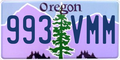OR license plate 993VMM