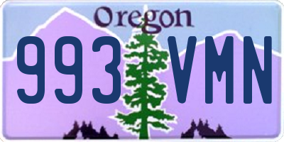 OR license plate 993VMN