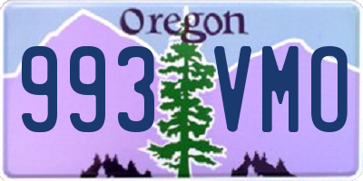 OR license plate 993VMO