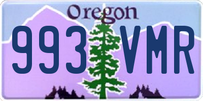 OR license plate 993VMR