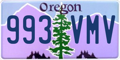 OR license plate 993VMV