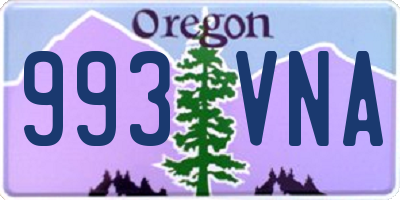 OR license plate 993VNA