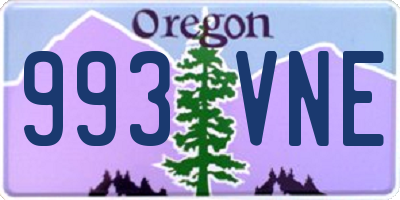 OR license plate 993VNE