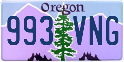OR license plate 993VNG