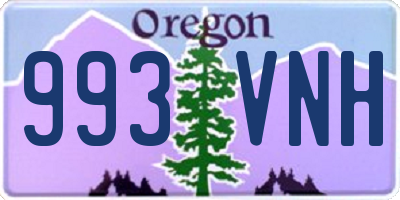 OR license plate 993VNH