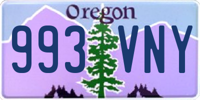 OR license plate 993VNY