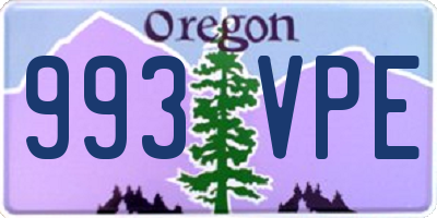 OR license plate 993VPE