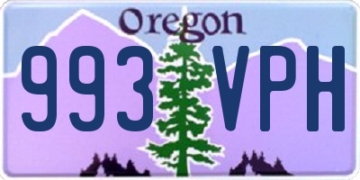 OR license plate 993VPH