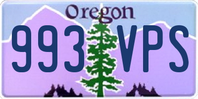 OR license plate 993VPS