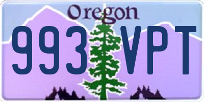 OR license plate 993VPT
