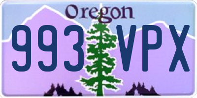 OR license plate 993VPX