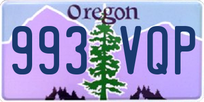 OR license plate 993VQP