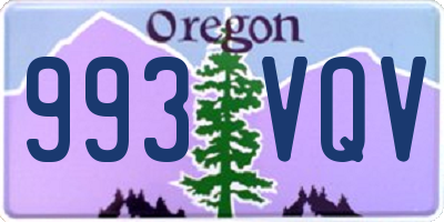 OR license plate 993VQV