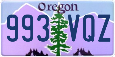 OR license plate 993VQZ