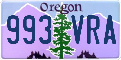 OR license plate 993VRA