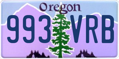 OR license plate 993VRB