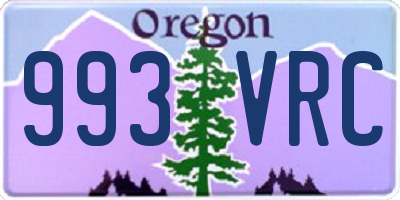 OR license plate 993VRC