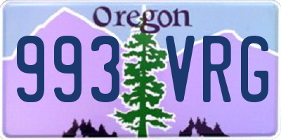 OR license plate 993VRG