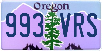 OR license plate 993VRS