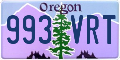 OR license plate 993VRT