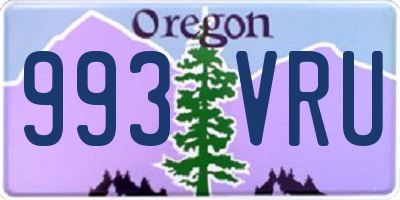 OR license plate 993VRU