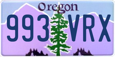 OR license plate 993VRX