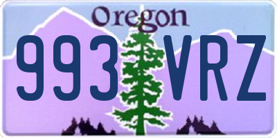 OR license plate 993VRZ