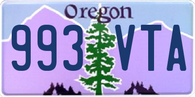 OR license plate 993VTA