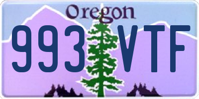 OR license plate 993VTF